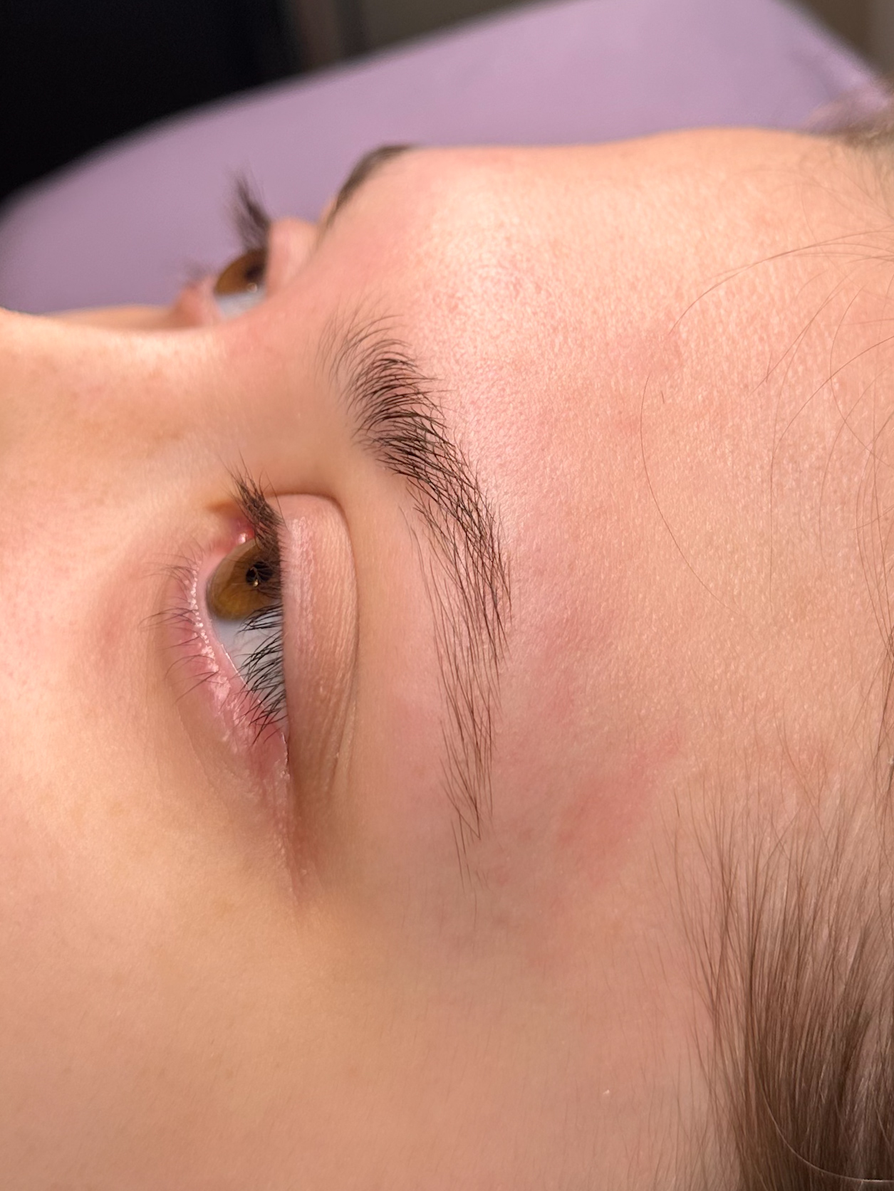 Clean up brow wax